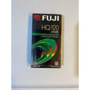 Fuji HQ120 VHS Blank Video Tape High Quality 6 Hour T-120 New Sealed Made in USA
